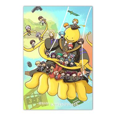 Imagem de Arte de parede em tela Assassinatos Salas de aula Korosenseis Anime