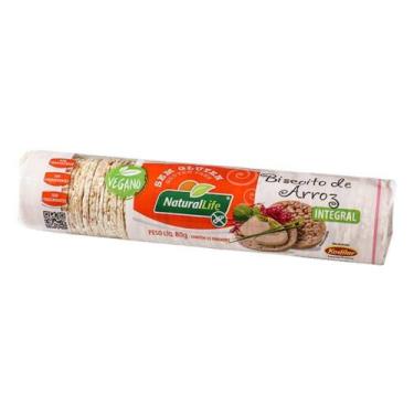 Imagem de Biscoito Mini de Arroz Integral Natural Life 80g