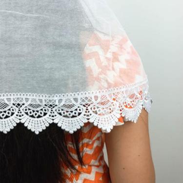 Imagem de Véu Ccb Adulto Renda Guipir Média Congregação Cristã no Brasil (Luzia)