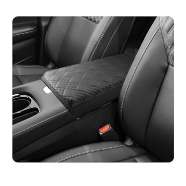 Imagem de LUWU Capa para console central Murano 2025 2026 compatível com acessórios Nissan Murano 2025 2025 Murano SL/SV/Platinum Capa de apoio de braço central para console de apoio de braço (preto grosso)