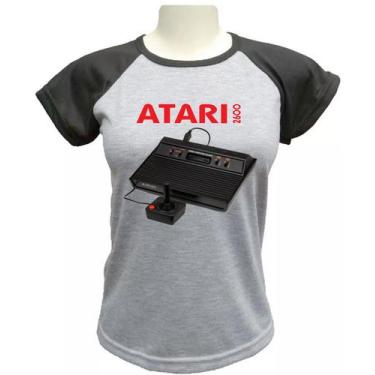 Imagem de Camiseta Babylook Atari 2600, Cinza, XG