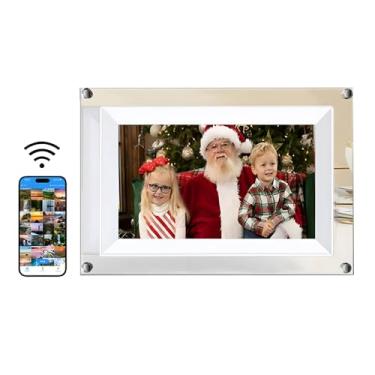Imagem de Quadro Digital de Fotos Acrílico NFT 7 polegadas Eletrônico WIFI Multifuncional para Exibição e Vídeos Presente Fim Ano