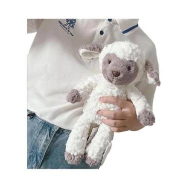 Imagem de Brinquedo De Pelúcia De Ovelha Macia E Fofa De 35cm, Boneca De Cordeir