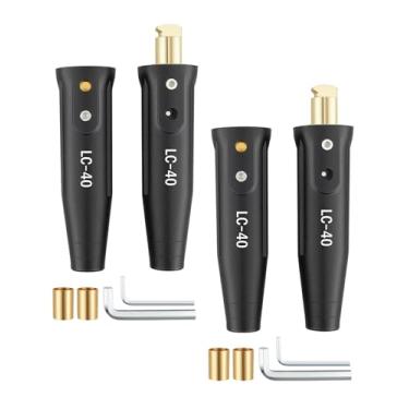 Imagem de Pacote com 2 conectores rápidos de solda LC-40 para acessórios de máquina de solda, conector de cabo de soldagem 1/0 e 2/0, 350 Amp