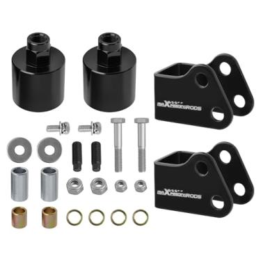 Imagem de maXpeedingrods Kit de elevação de 5 cm para Polaris Ranger 500 570 tamanho médio EPS ETX Crew 2014-2023, kit espaçador de suspensão UTV com todas as ferragens, preto
