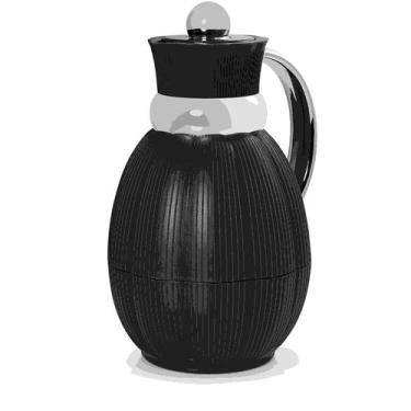 Imagem de Garrafa Térmica 1L Ferrara Preta para Chá Café Termopro