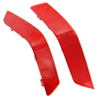 Imagem de Panwarmoll 2 peças refletor de para-choque traseiro esquerdo e direito adequado para Nissan Rogue 2017 2018 2019 2020, número de substituição NI1185105 NI1184105 26565-6FV0B 26560-6FV0B