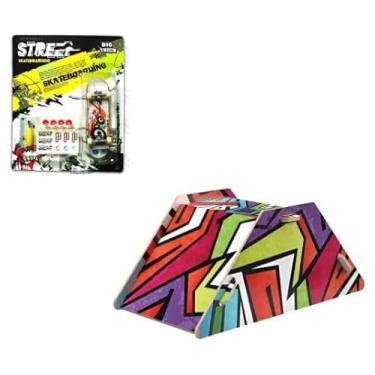 Imagem de Mini Rampa Skate Park Funbox Miniatura Com Skate De Dedo