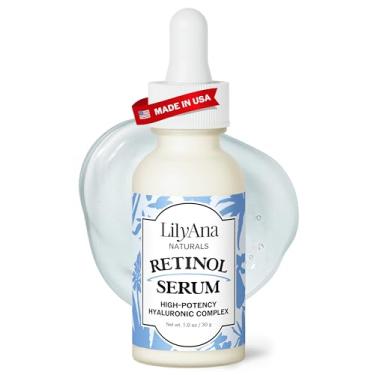 Imagem de Sérum Retinol da LilyAna Naturals – Sérum Retinol para Rosto tem retinol puro (2,5%) para tratamento eficaz de manchas escuras e cicatrizes de acne – Sérum de vitamina C para rosto