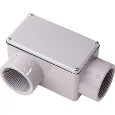 Imagem de Condulete Fixo "LR" 4" com tampa / com rosca NPT / com pintura eletros