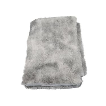 Imagem de Aramox Tapete Macio de área, Fibra de Poliéster Macia, Quadrado, Felpudo, Lavável, Pilha Longa, Design Moderno de Estilo Nórdico para Decoração de Sala de Estar (120 * 160)