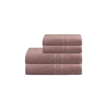 Imagem de Jogo De Toalhas Camesa Galaxy Banhão 4 Peças Algodão 400G/M