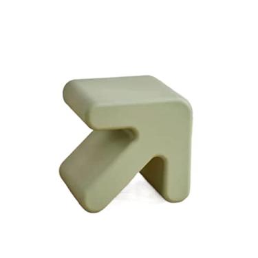 Imagem de Pequena mesa lateral moderna, mesa de fim, mesa de centro, mesa de cabeceira e banco para sala de estar, escritório, quarto, banheiro, showroom, porta-revistas moderno, simples (verde)