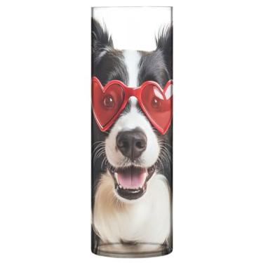 Imagem de Qilmy Vaso fofo de Dia dos Namorados para flores, vaso de belas artes, decoração de casa para escritório, sala de jantar, sala de estar, casamento335