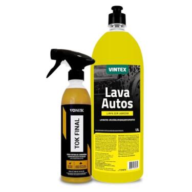 Imagem de Vonixx Lava Autos 1,5L Vintex + Cera Tok Final, Kit de Limpeza Automotiva, Cera Rápida de Carnaúba