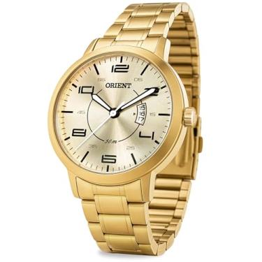 Imagem de Relógio Orient Feminino Elegante Dourado Analógico Prova Dágua 50m Aço Inoxidável Efeito Fosforescente Calendário Original