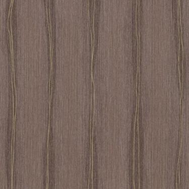 Imagem de Papel De Parede K&G Listrado Marrom Com Linhas Dourado