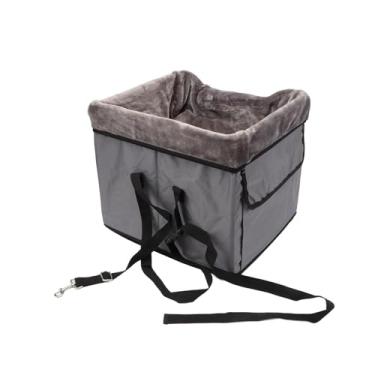Imagem de Generic Assento de Carro para Cachorro, Forro de Pelúcia Removível e Dobrável, Cama de Viagem para Cães Pequenos Com Cinto de Segurança, Maior Segurança para Cães Ansiosos, Ajuste Universal (S)