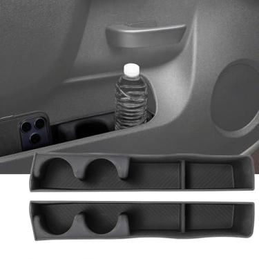 Imagem de Forros de bandeja de caixa de armazenamento lateral da porta frontal adequados para Chevy Silverado/GMC Sierra 1500 2500HD 3500HD 2010-2014 Painel de porta com alça de liberação abaixo do apoio de
