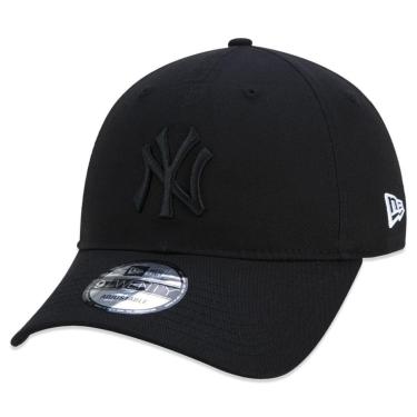 Imagem de BONE 9TWENTY MLB NEW YORK YANKEES ABA CURVA PRETO STRAPBACK PRETO NEW ERA-Unissex