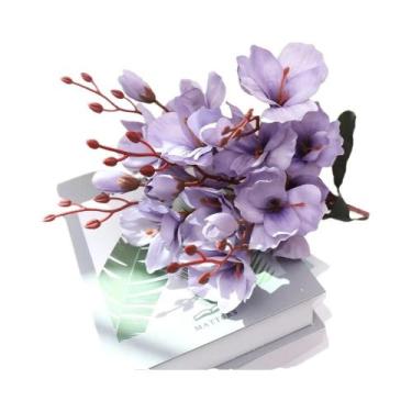 Imagem de Decoração De Casamento De Outono, Buquê De Flores Artificiais De Magnó