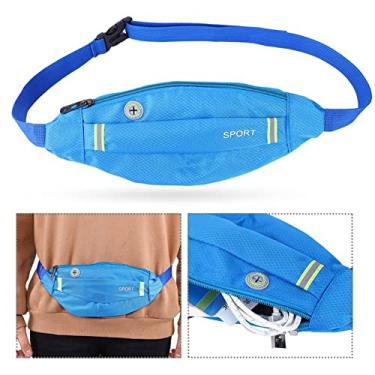 Imagem de Acouto Masculino Feminino Esportes Correndo Ciclismo Ginásio Cinto Saco, Pacote de Náilon Leve Com Fivela, Fecho, Furo para Fone de Ouvido, Todas As Atividades (#2)