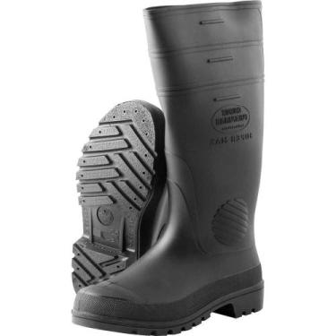 Imagem de Bota de PVC Preta, Cano Extra Longo, sem Forro, 40, Supermax Celsf 503