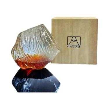 Imagem de Copo De Uísque 3D Montanha Japonesa, Copos De Rocha Estilo Old Fashion