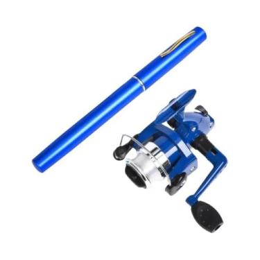 Imagem de Conjunto De Vara De Pesca Mini Telescópica Ultraleve Portátil Em Liga 