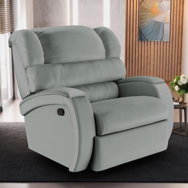 Imagem de Poltrona do Papai Sala de Cinema Reclinável Kylie Manual PU Cinza G23