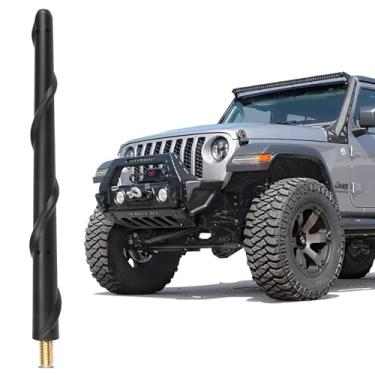 Imagem de Antena de 17 cm serve para acessórios Jeep Wrangler Gladiator 2007-2026 Jeep Wrangler Gladiator, sinal de rádio de atualização de antena curta, à prova de lavagem de carro