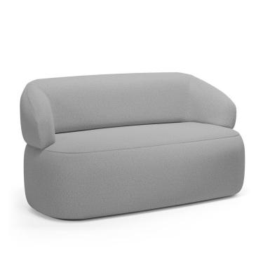 Imagem de Sofá Orgânico 02 Lugares Living Glee 140cm Linho Cinza - Desk Design