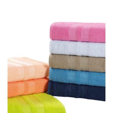 Imagem de Kit 6 Toalhas De Banho 100% Algodão Enxuta - Caricinha - Cores Masculinas