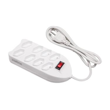 Imagem de Protetor Eletronico Intelbras C- 8 Tomadas Branco Epe1008+ (4824003)