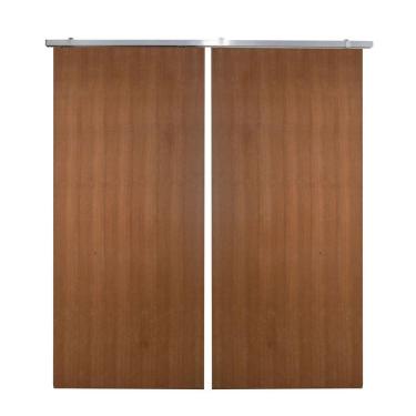 Imagem de Porta Dupla De Correr P- Verniz Kit Alumínios 210x120