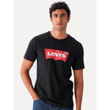 Imagem de Camiseta Levis Masculina Logo Batwing Preta-Masculino