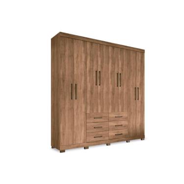 Imagem de Guarda Roupa Casal 8 Portas E 6 Gavetas C/ Pés Liverpool Atacama - Santos Andirá