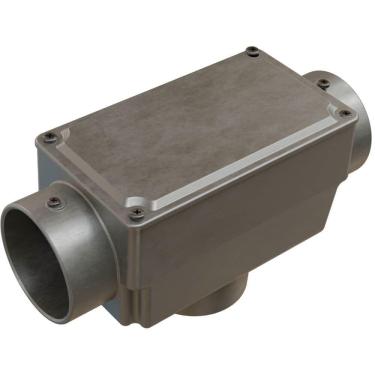 Imagem de Caixa de Derivação Fixa Conduletzel Sem Pintura Tipo Tb de 1.1-4 com Tampa E012090055 Wetzel Cai