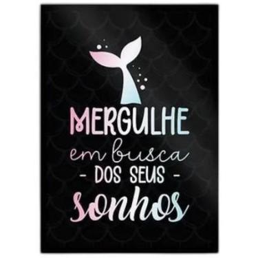 Imagem de Quadro Mergulhe Em Busca Dos Seus Sonhos 33X24Cm