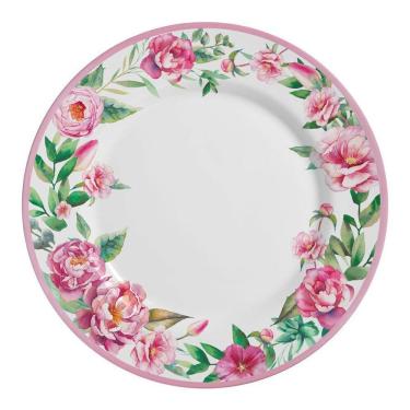 Imagem de Pratos Cerâmicos Brancos | Resist. | Micro-ondas | Lava