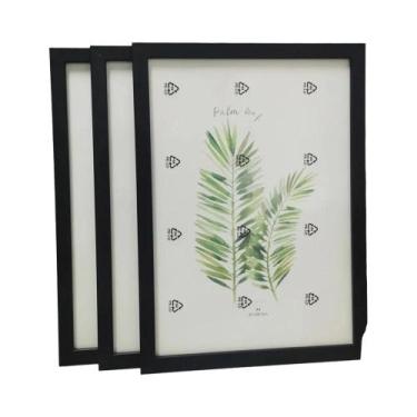 Imagem de Conjunto De Porta-Retratos De Madeira 3 Peças 10X15 15X20 20X25 A4 Dec