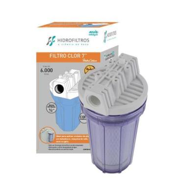 Imagem de Filtro Pou 7 Transparente Carbon Block - 907-0023 - HIDRO FILTROS / PE