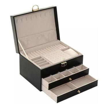 Imagem de Organizador de joias portátil caixa antiga grande - Roku