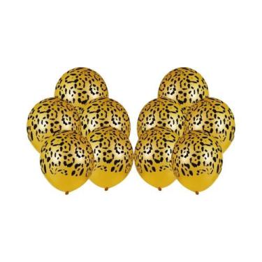 Imagem de Decoração De Festa De Aniversário Infantil Tema Selva Safari 10 Balões