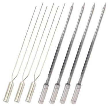 Imagem de Espetos De Inox Para Churrasco Lâmina 70cm 3 Duplo 4 Espada - INOX LAU