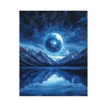 Imagem de Pintura Em Diamante 5D Floresta, DIY Personalizável, Decoração De Casa