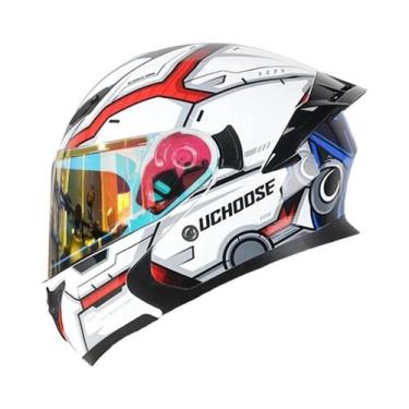 Imagem de Capacete Modular Unissex De Lente Dupla Para Motocicleta, Lentes Auror