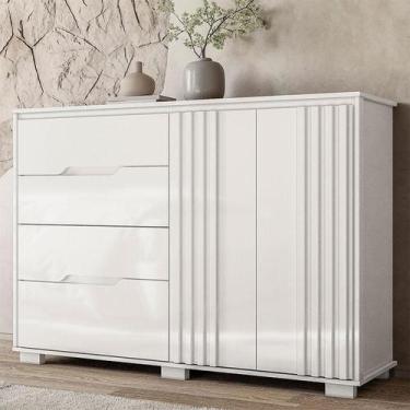 Imagem de Cômoda Ambiente Texas Branco Brilho - Moval