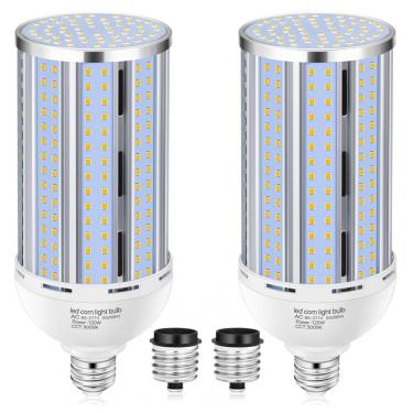 Imagem de Lâmpada de LED em Formato de Milho 2 Pack 120W - Branco Quente 3000K 1200W Equivalente - Base E26/E39 Mogul Grande - 15.800LM,XYCN