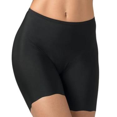 Imagem de Bermuda Anágua Virtuel Segunda pele Feminina Demillus 94498, Preto, XG